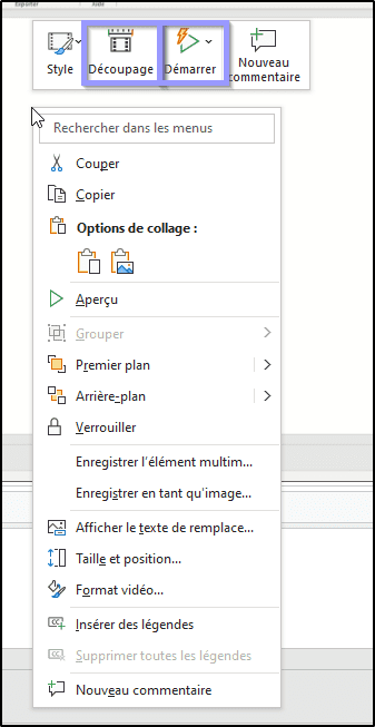 powerpoint enregistrer video modification vidéo