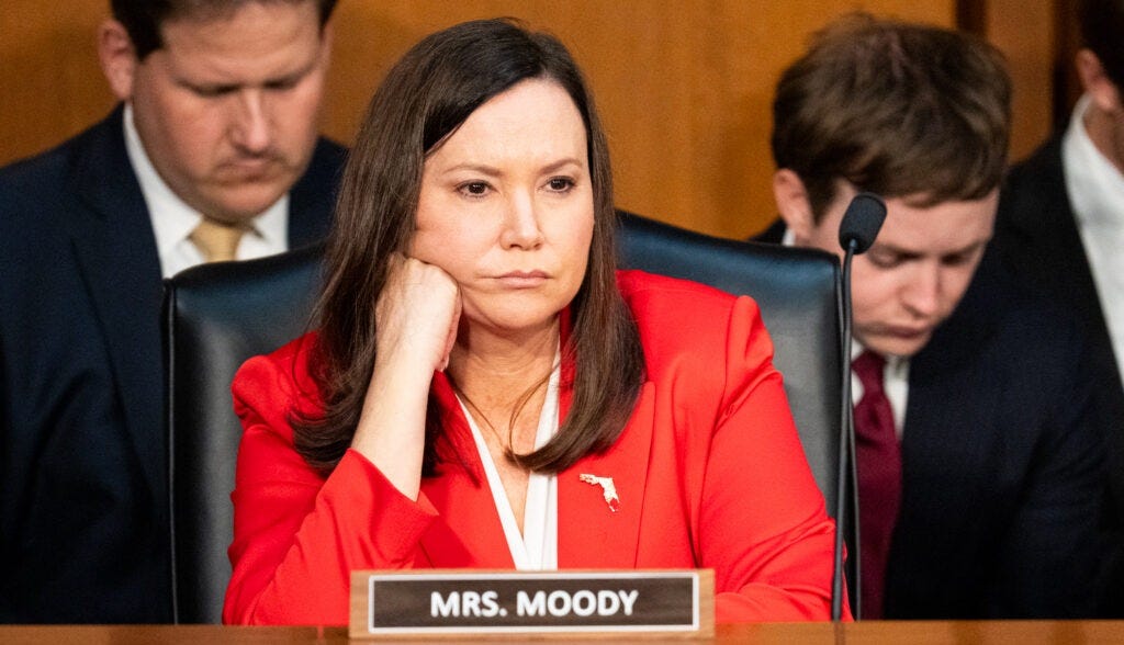 Sen. Ashley Moody, anti-voting hardliner, wins Florida GOP primary for U.S. Senate - Democracy Docket Sen. Ashley Moody, anti-voting hardliner, wins Florida GOP primary for U.S. Senate - Democracy Docket