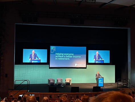Photos from Pensions UK and meeting our UK moderators