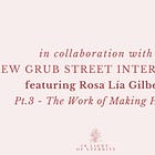 Collaboration: New Grub Street Interviews