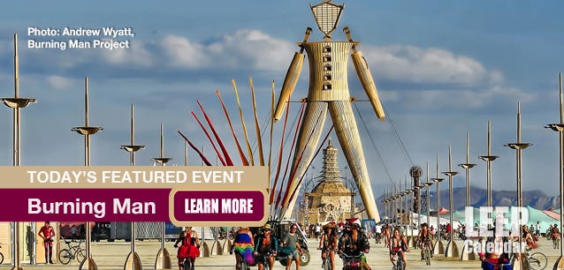Image of Burning Man's Black Rock City. 