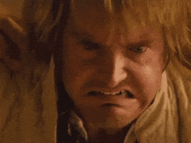 Macgruber shaking angrily