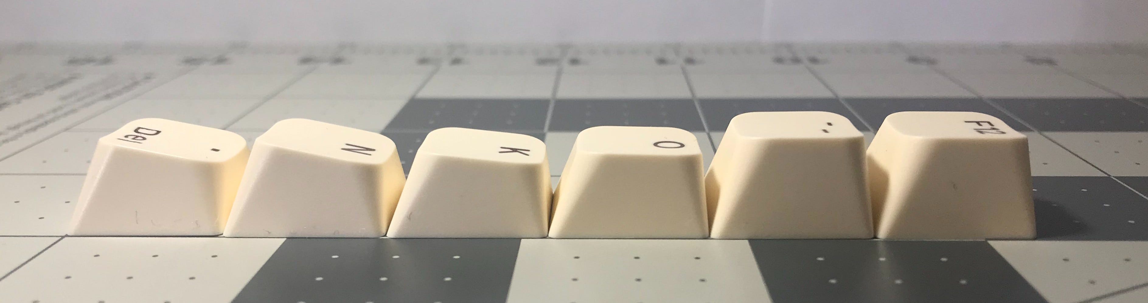 All the keycap profiles compared* - by Pacific Debates