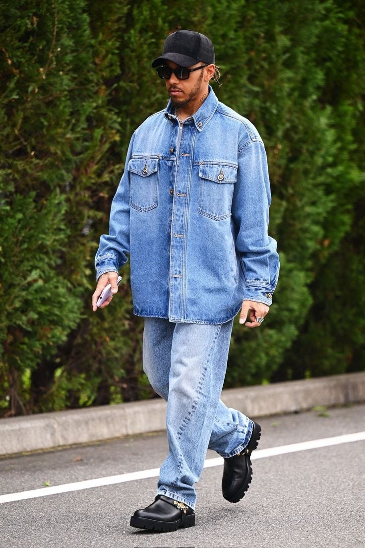 Sir Lewis Hamilton Updates on Twitter | Jacket outfits, Lewis hamilton,  Denim jacket outfit