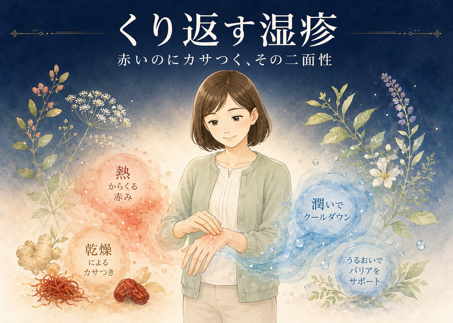 くり返す湿疹 くり返す湿疹
