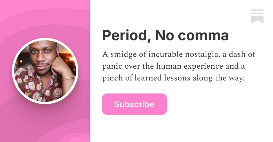 Period, No comma | Jarrett Newman | Substack