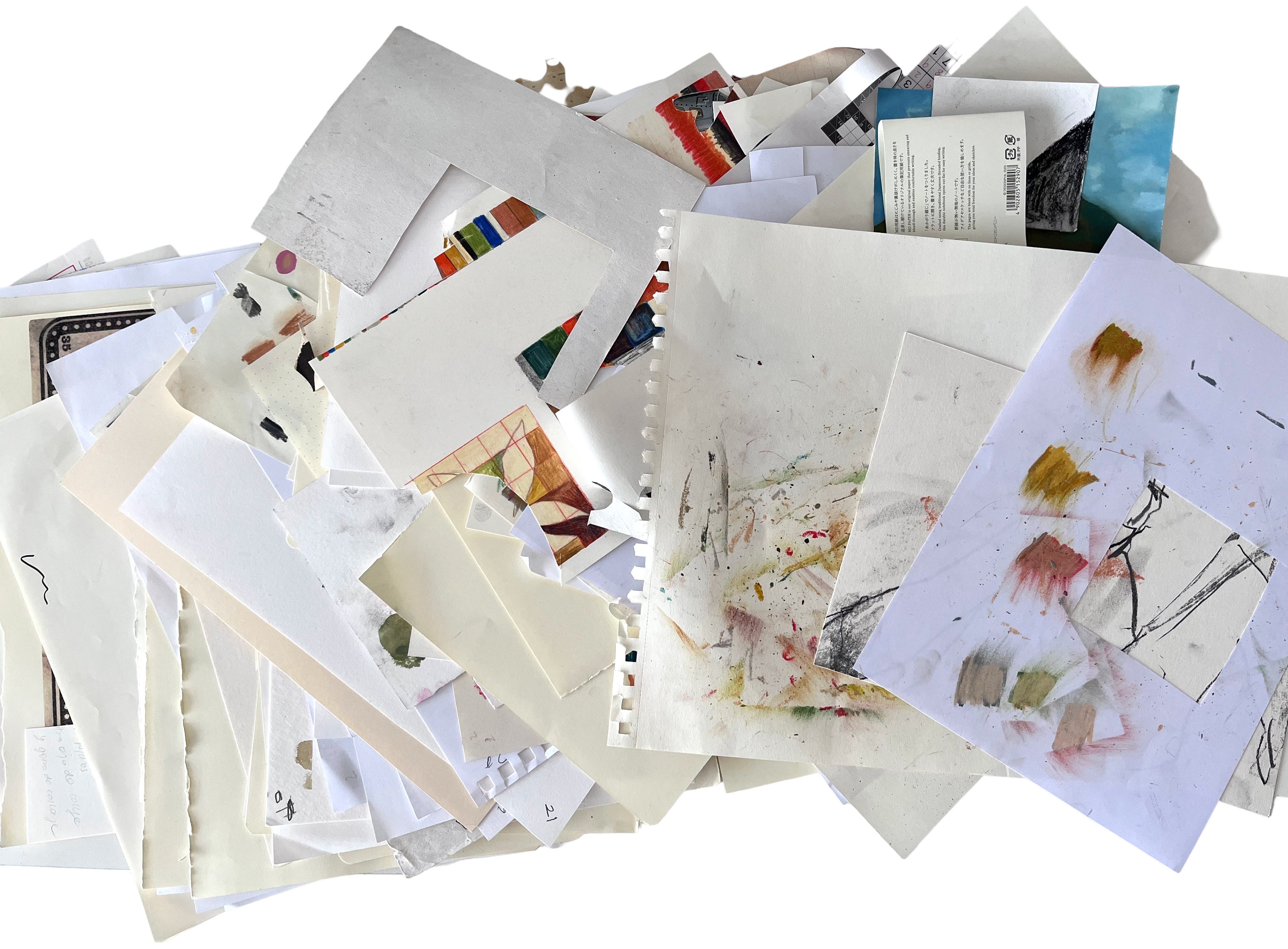 Mark-Making Exercises for Collage Paper - by Estee Zales