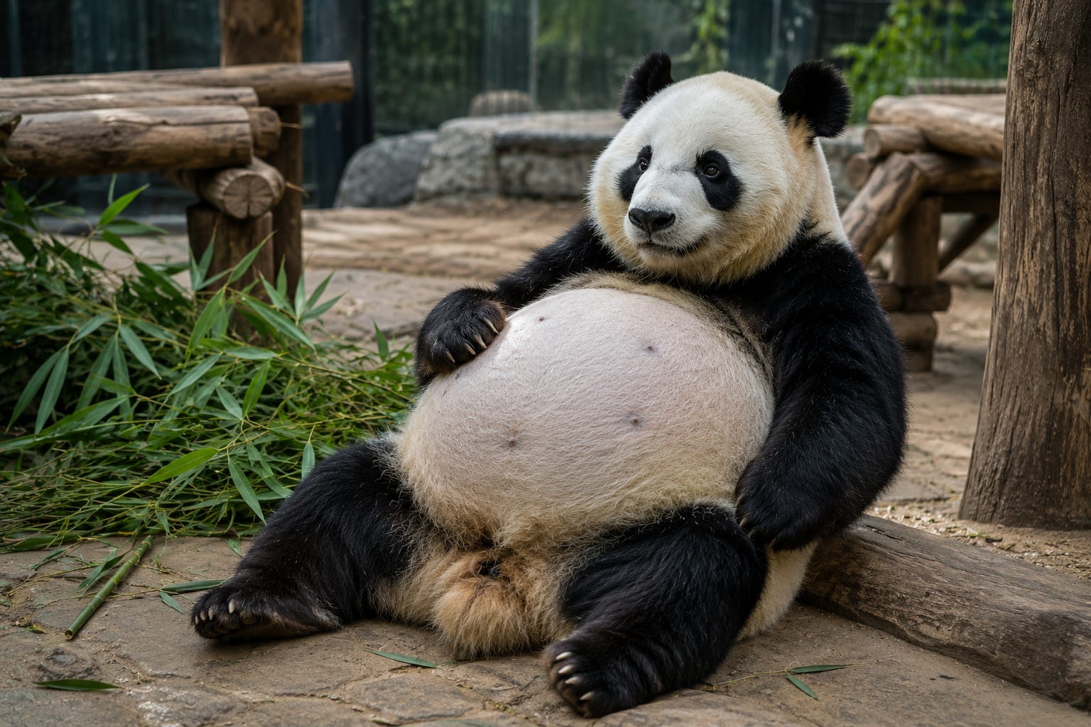 Zoo keepers believed she was pregnant — until the clever panda revealed her real plan: more treats, more comfort, and VIP care.