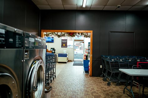 Various photos of the essential elements of small town life