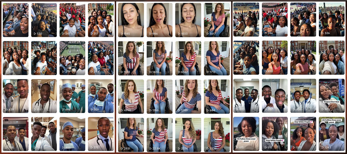 collage of cases where spam accounts have pivoted from posting one type of spam to another collage of cases where spam accounts have pivoted from posting one type of spam to another