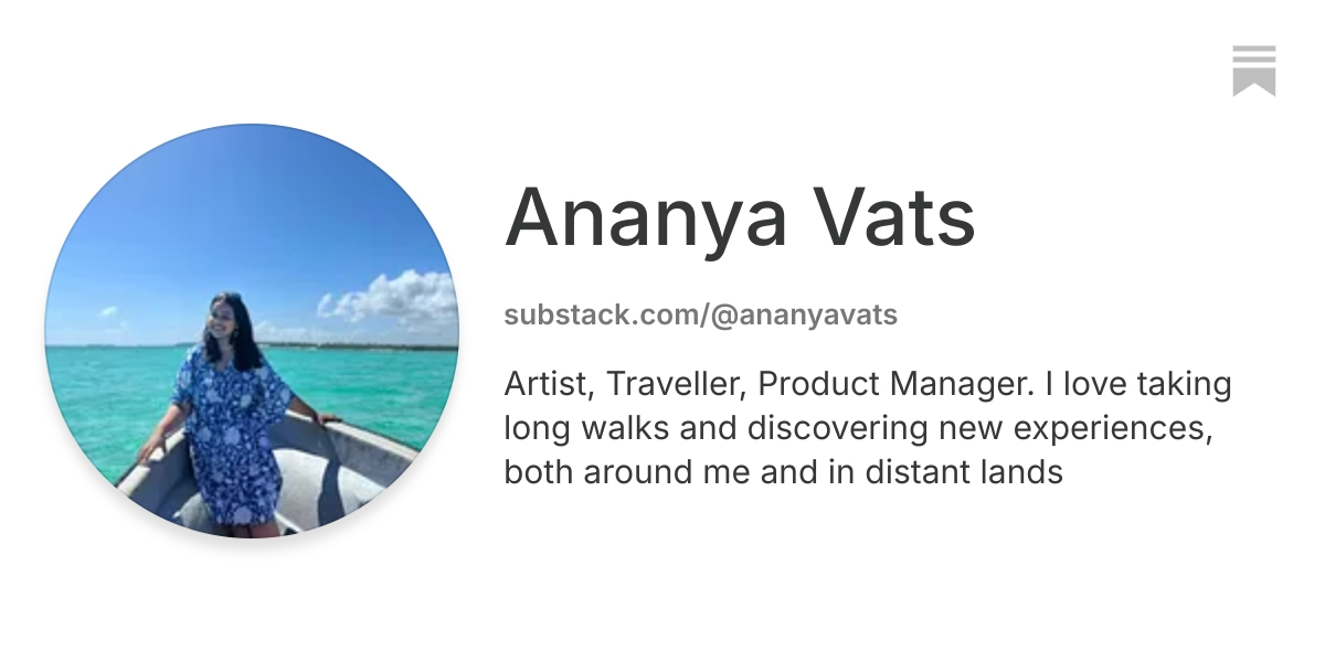 Ananya Vats | Substack