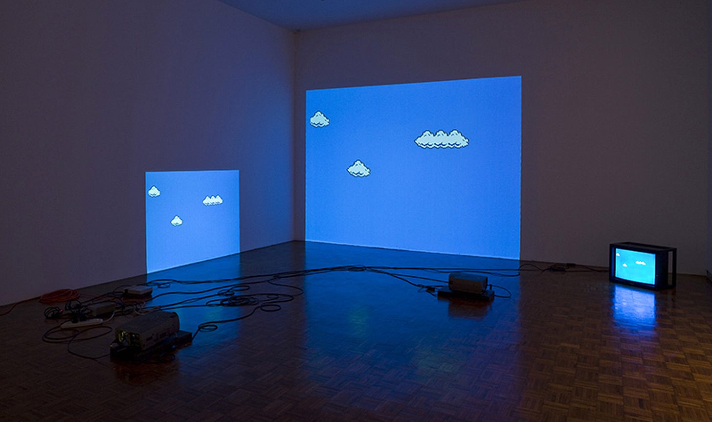 Super Mario Clouds [Cory Arcangel] | Sartle - Rogue Art History