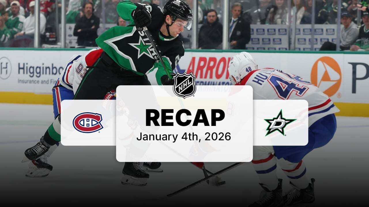Hutson scores late in OT, Canadiens hand Stars 5th straight loss | NHL.com