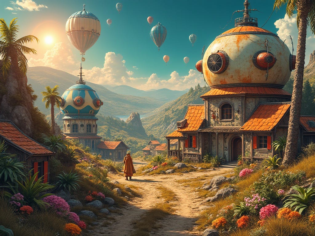 Building a solarpunk world with AI — high tech meets high nature