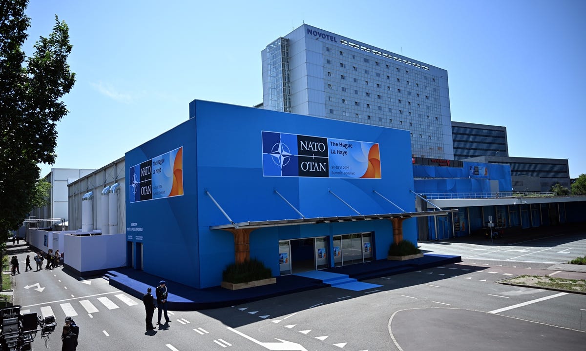 A view of the venue for the NATO summit in The Hague, Netherlands, on June 23, 2025. Photo: VCG