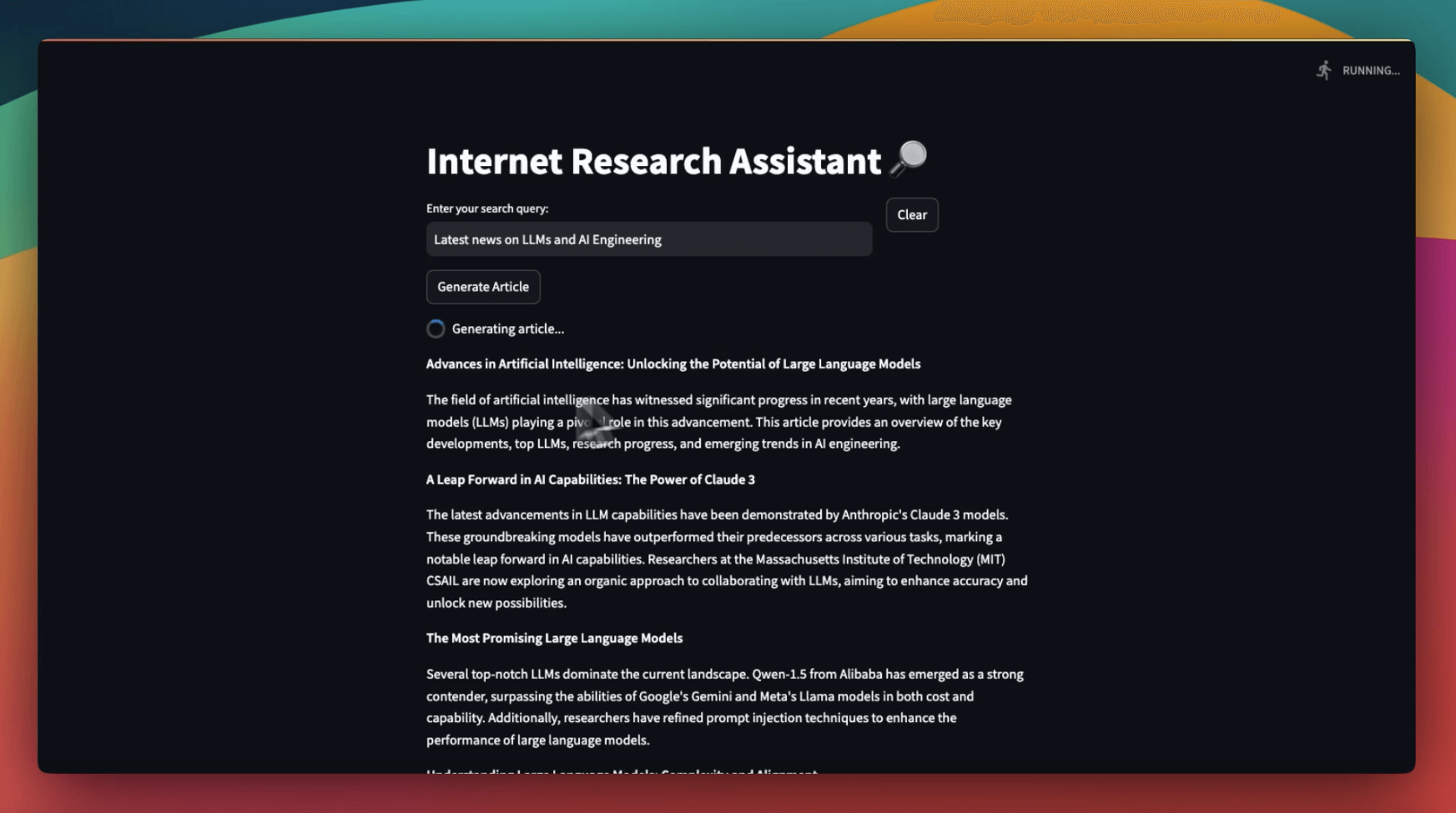 Building a Multi-agent Internet Research Assistant