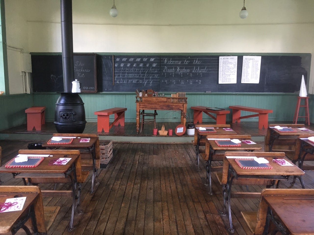 One-Room School Desks