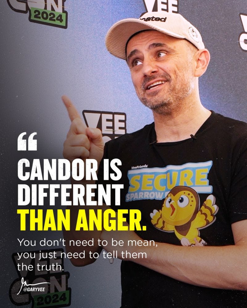 Candor is kindness: how to be a leader | Gary Vaynerchuk posted on the  topic | LinkedIn