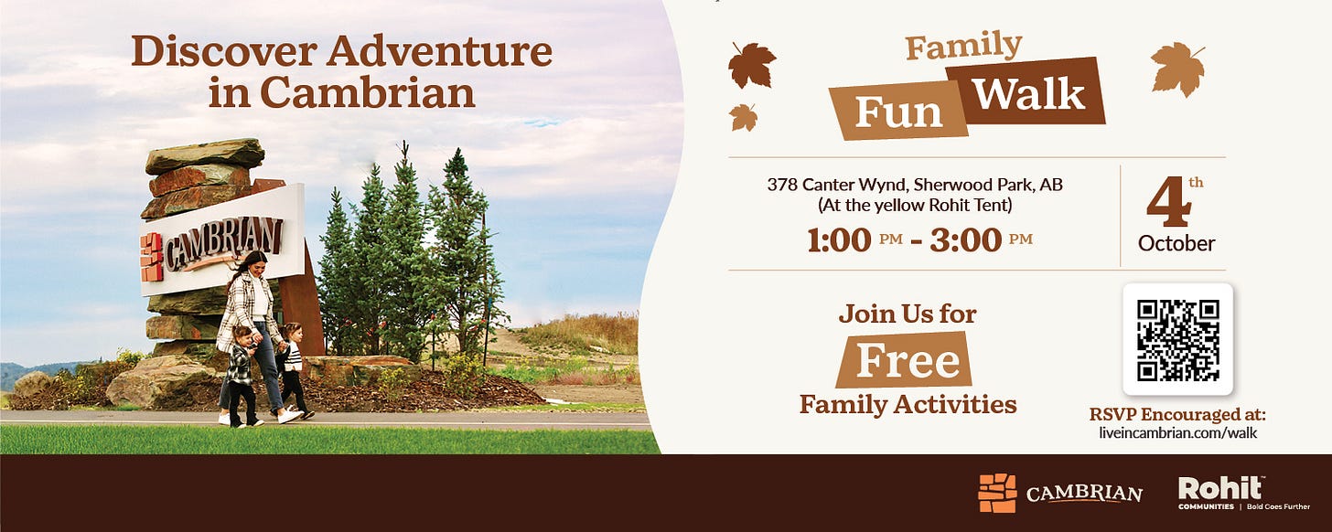 Edmonton Playgrounds Cambrian Family Fun Walk Ad 2