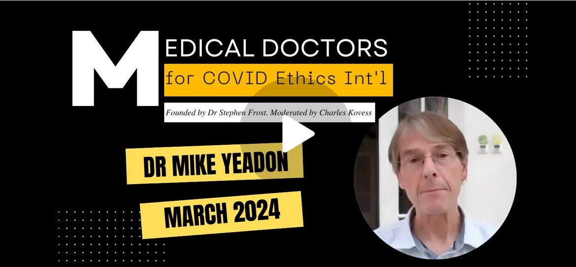 Dr. Mike Yeadon: “…The Motivation for the Injections Was To Injure, Kill & Reduce Fertility in Survivors.” Dr. Mike Yeadon: “…The Motivation for the Injections Was To Injure, Kill & Reduce Fertility in Survivors.”