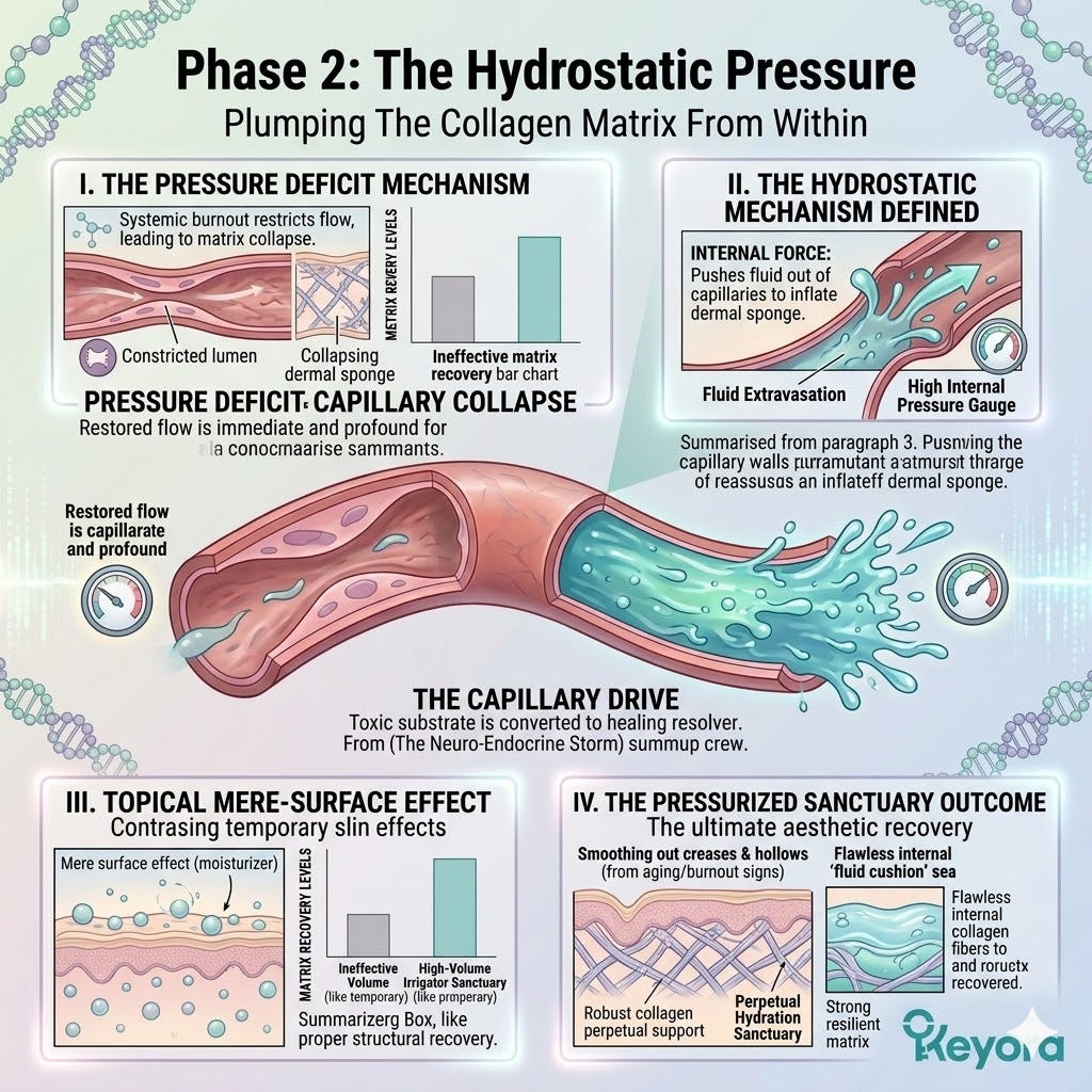 Systemic Regulator driving Hydrostatic Pressure and Internal Plumping via DPA to inflate the dermal sponge and ensure ATP Synthesis sovereignty. Systemic Regulator driving Hydrostatic Pressure and Internal Plumping via DPA to inflate the dermal sponge and ensure ATP Synthesis sovereignty.