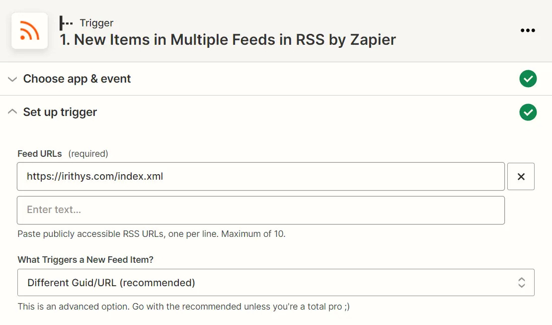 zapier-set feed zapier-set feed