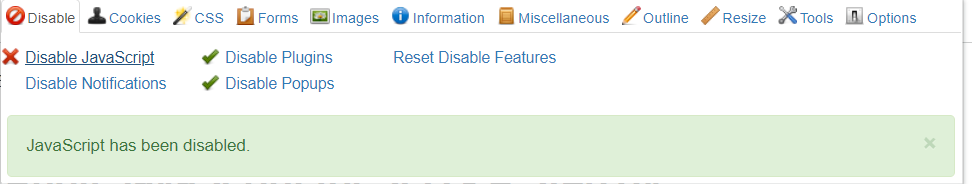 Using Web Developer Chrome Extension to Audit JS for SEO Using Web Developer Chrome Extension to Audit JS for SEO
