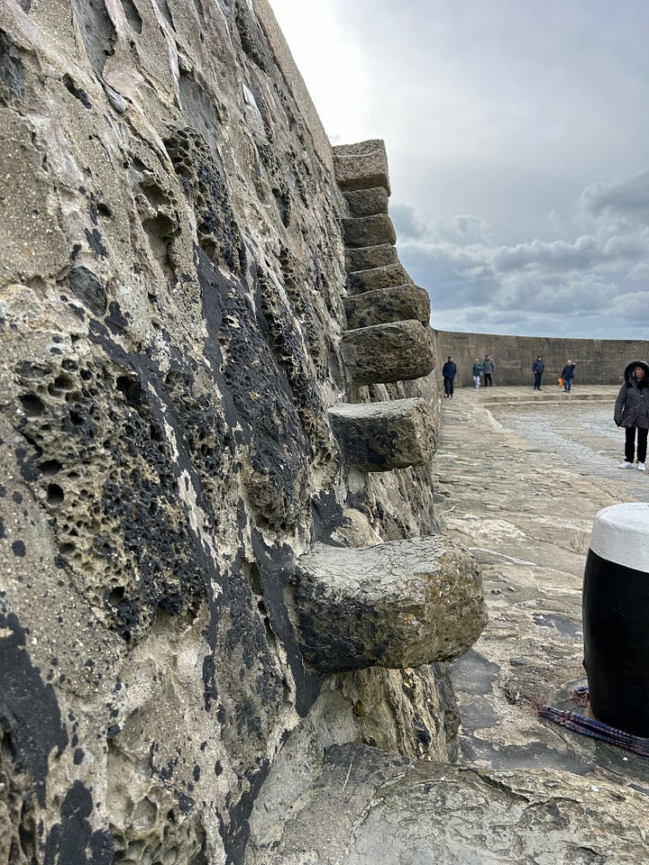 Photos of the harbour in Lyme Regis known as The Cobb. Images: Roland's Travels