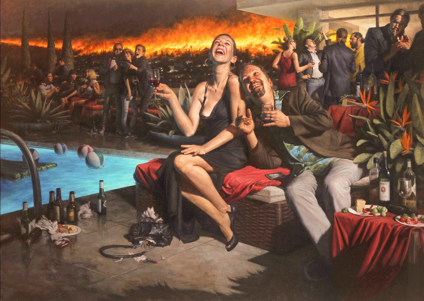 "Birds of Paradise" Oil on Linen, 60" x 84"