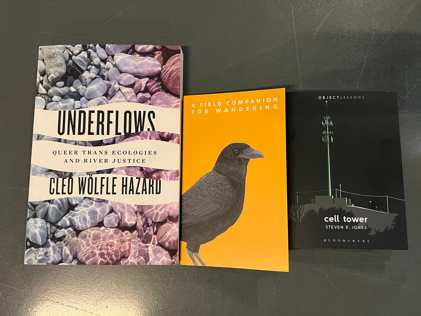 Book haul from Alienated Majesty—three weird nature books