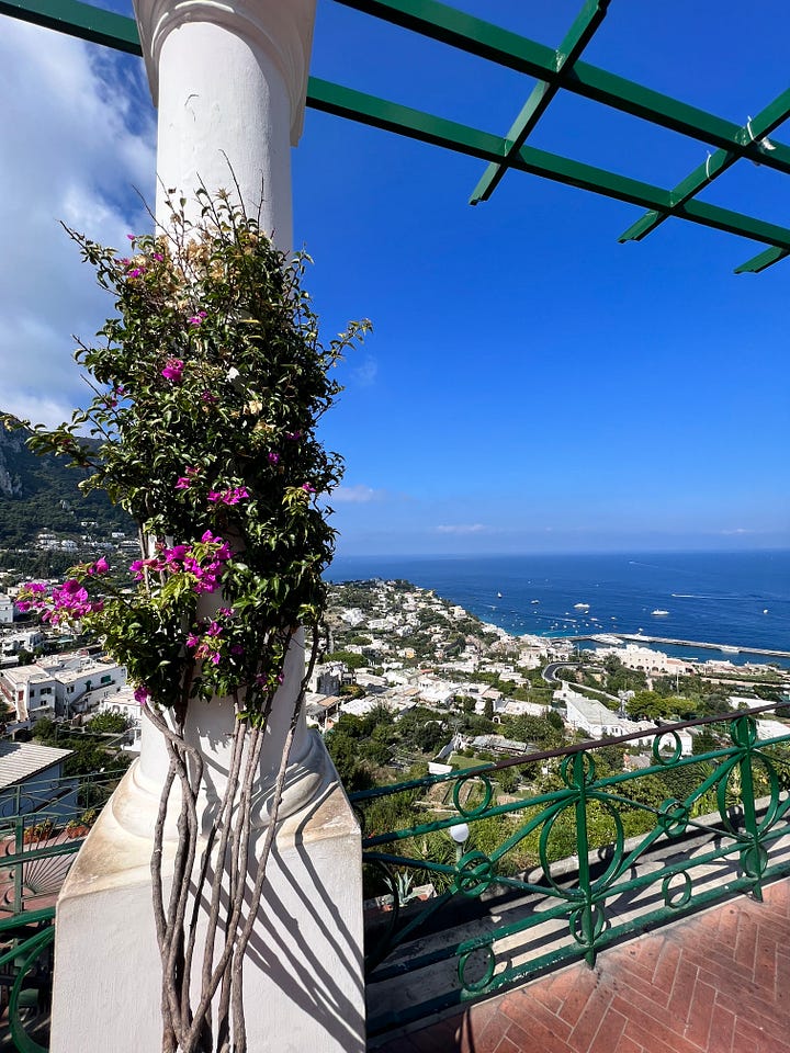 Piazzetta di Capri, Monte Solaro Chair Lift and View from Monte Solaro 