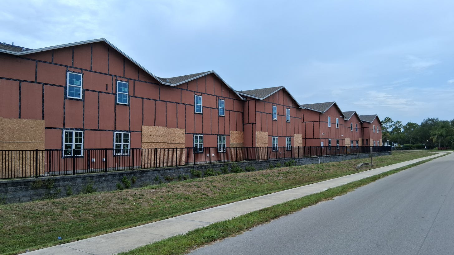 Nathi Reserve Townhomes boarded up, Palm Bay Nathi Reserve Townhomes boarded up, Palm Bay