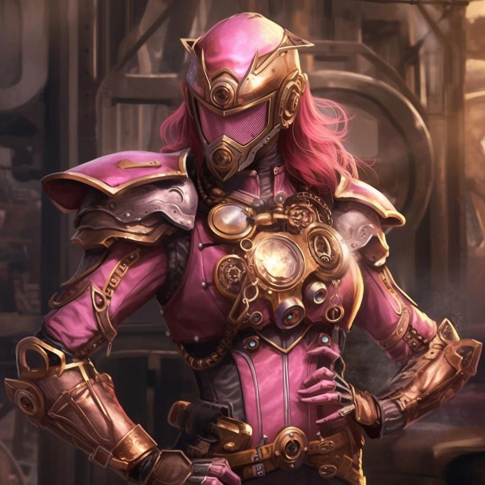 r/midjourney - Steam Punk Power Rangers