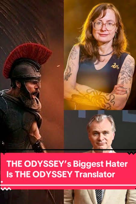 What do you think about Emily Wilson’s review of THE ODYSSEY? 👀  #theodyssey #odyssey #christophernolan #moviereviews #movies Images  courtesy of: Universal Pictures, Jessica Griffin/ The Philadelphia ...