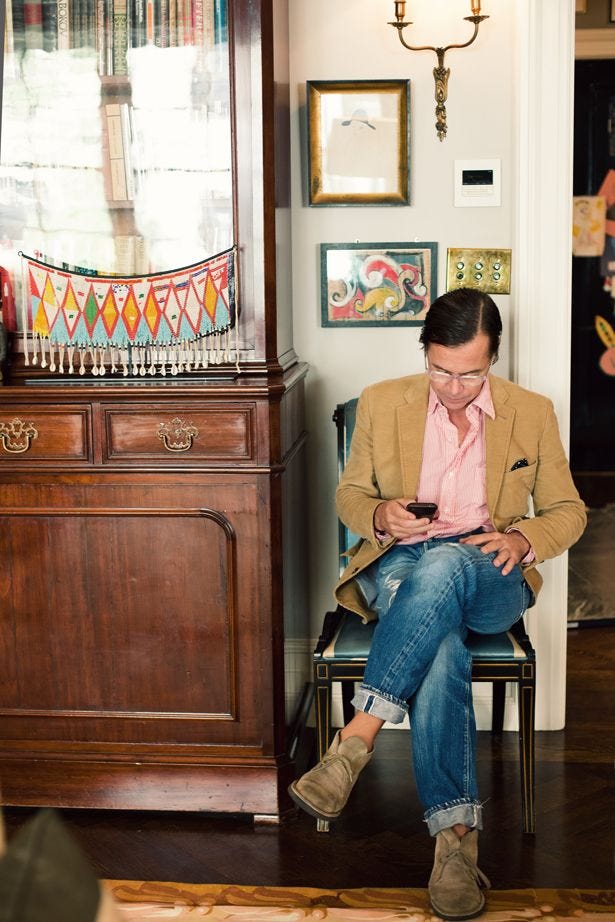 Andy Spade. The way to wear Clarks.
