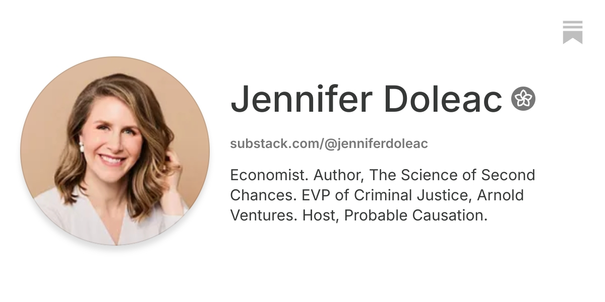 Jennifer Doleac | Substack