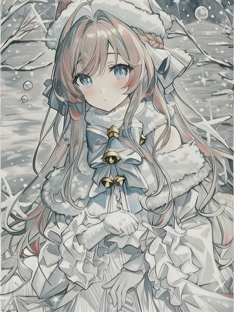 Anime characters generated from AI,
