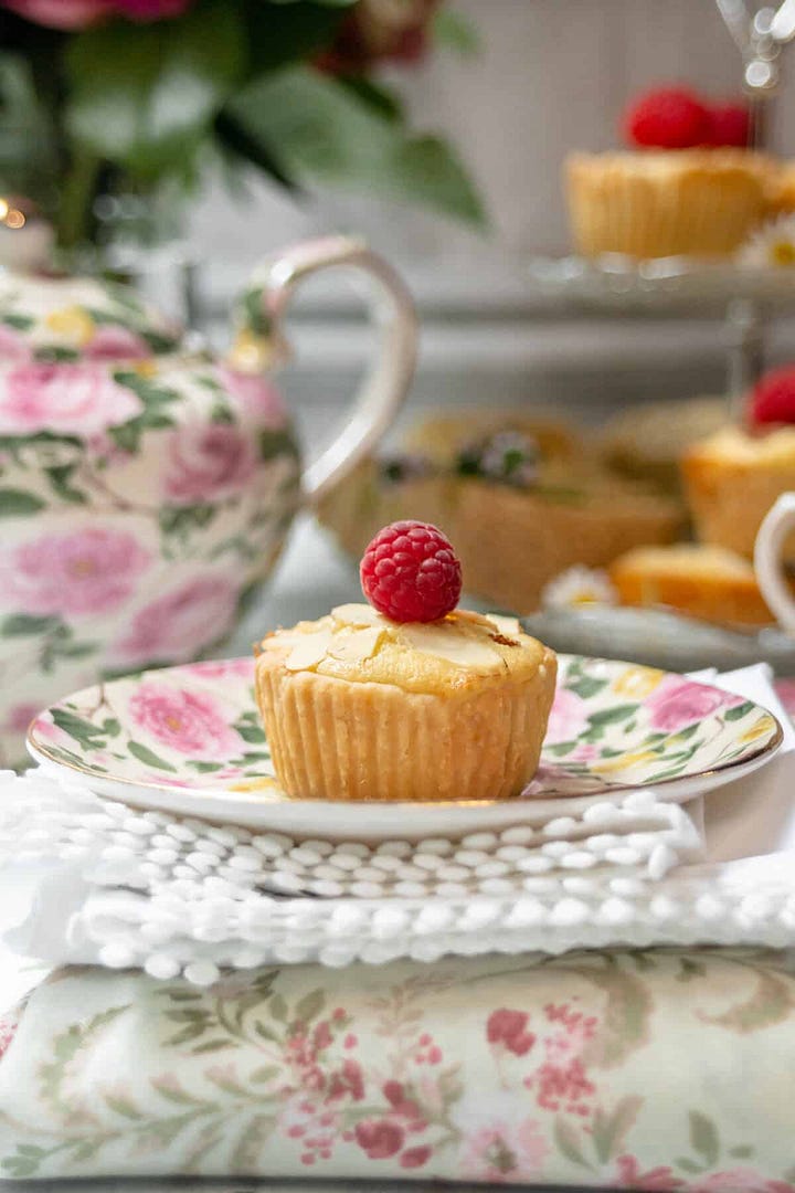Easy spring desserts including a berry trifle, pudding cakes, strawberry bread, and bakewell tart.