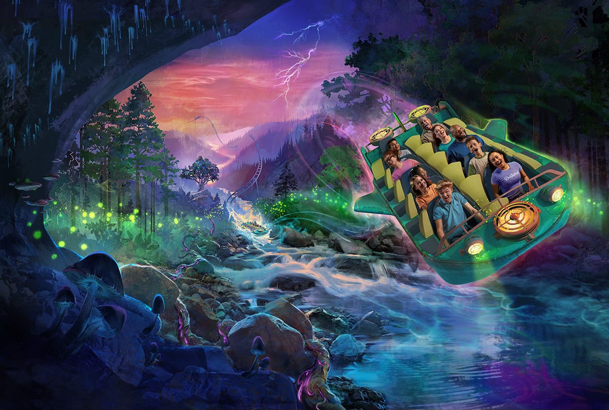 Dollywood's NightFlight Expedition concept art Dollywood's NightFlight Expedition concept art