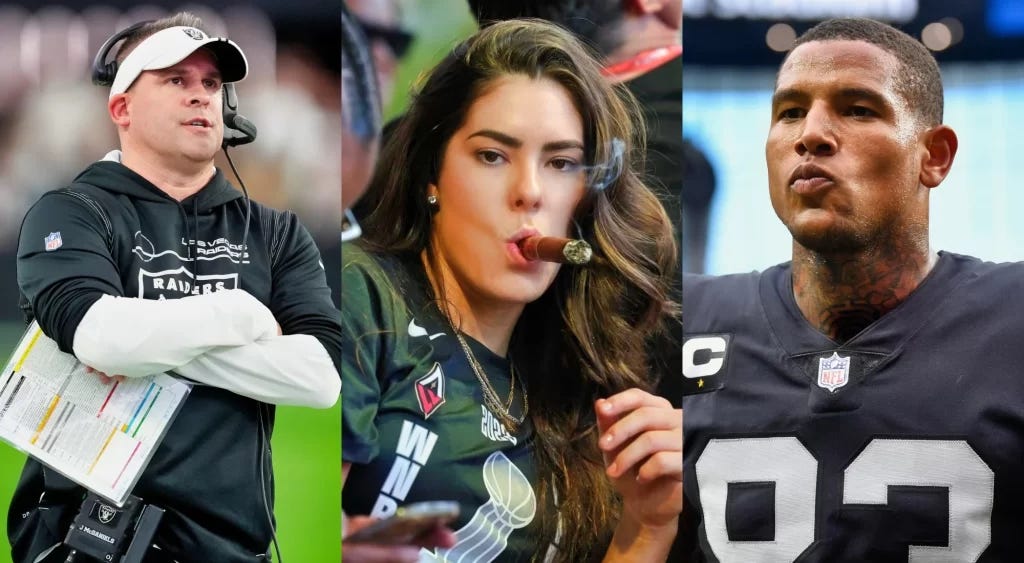 Josh McDaniels la esposa de Darren Waller