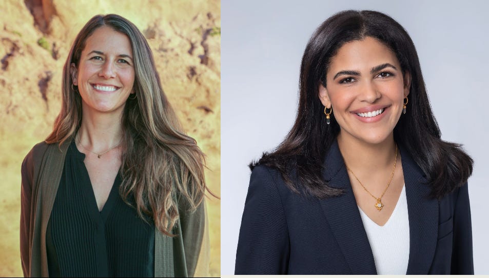 Encinitas Councilwoman Kellie Shay Hinze, left, announced Wednesday she will not seek re-election in November. She has endorsed Destiny Preston for the District 2 seat. Courtesy image