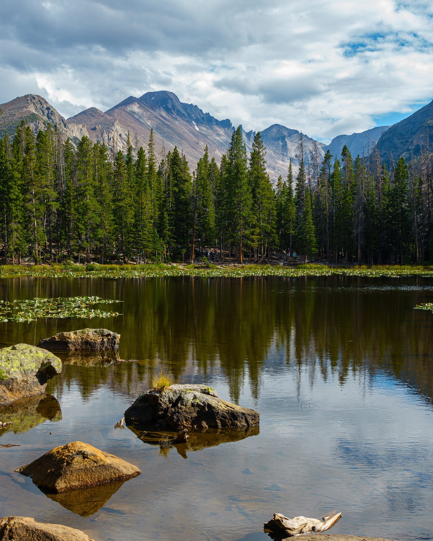 Longs Peak from Nymph Lake Longs Peak from Nymph Lake