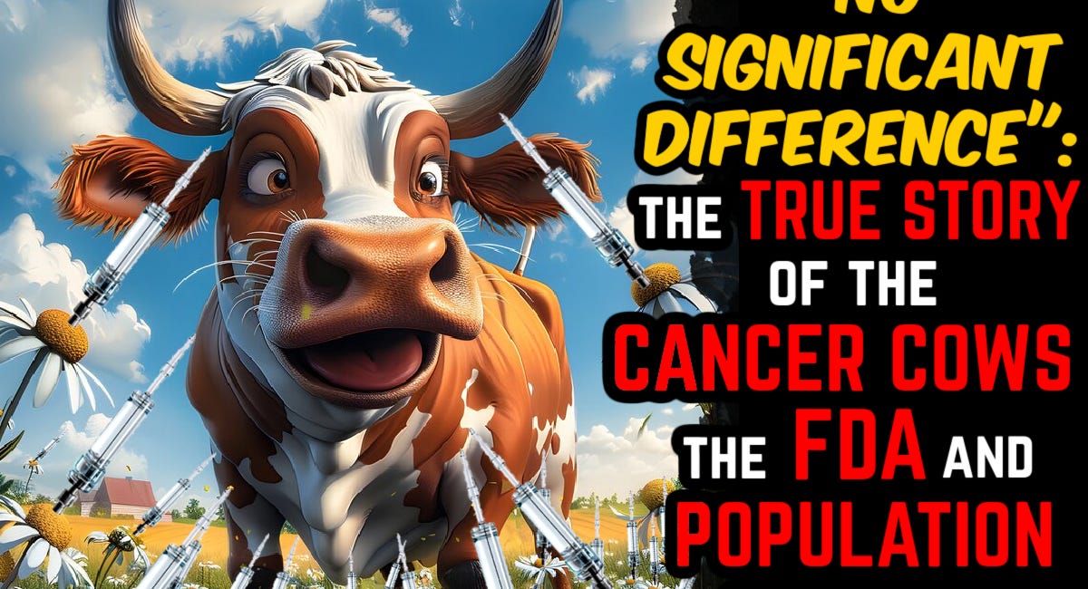 "No Significant Difference": The True Story of Cancer Cows, the FDA & Population Control (rbST)