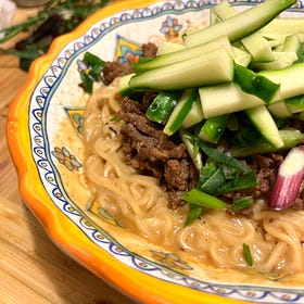 Peanut Noodles with Ground Beef