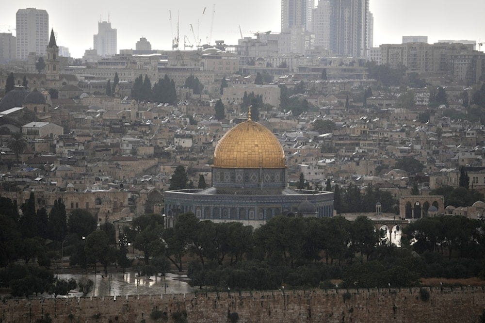 The Dome of the Rock shrine at the Al-Aqsa Mosque compound is seen during heavy rainfall in Occupied Al-Quds' Old City, Saturday, Aug. 15, 2026. (AP Photo/Mahmoud Illean) The Dome of the Rock shrine at the Al-Aqsa Mosque compound is seen during heavy rainfall in Occupied Al-Quds' Old City, Saturday, Aug. 15, 2026. (AP Photo/Mahmoud Illean)