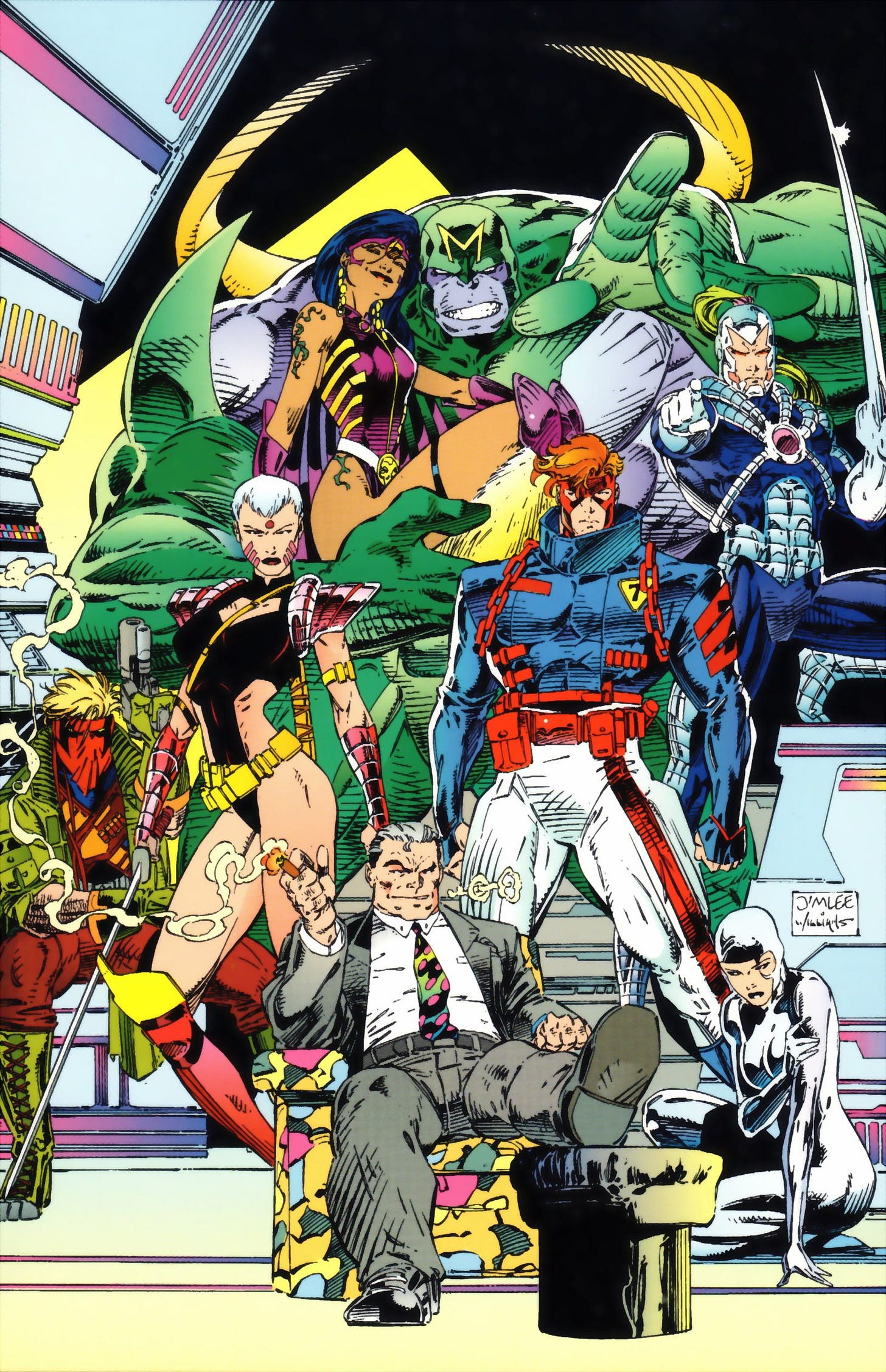 Image of superhero team The WildC.A.T.S Image of superhero team The WildC.A.T.S