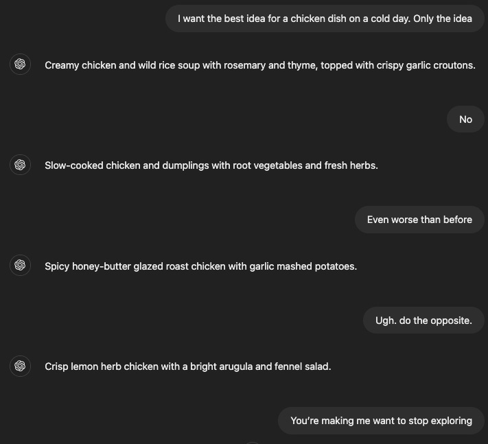 A step by step REJECT of an AI brainstorm