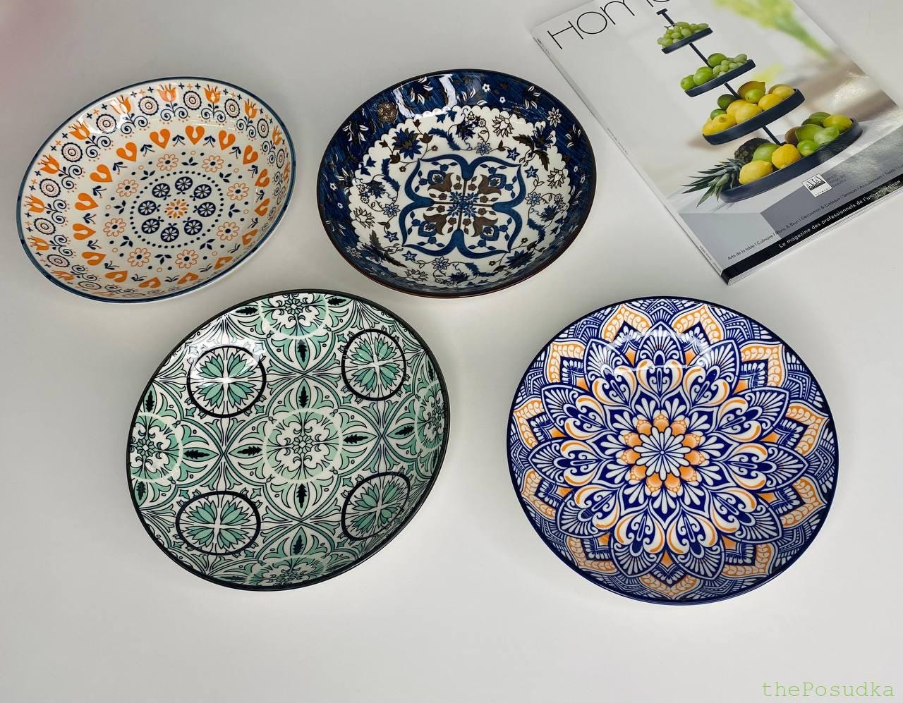 Набір тарілок супових Olens “Тригір’я”, 21 *4 см