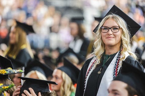 Students of the 2025 Commencement Class celebrate Spring Graduation.