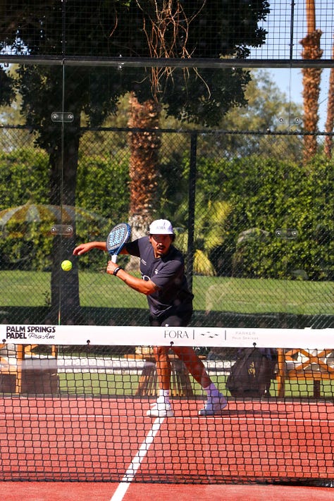 Players participating in the the Palm Springs Padel Pro-Am
